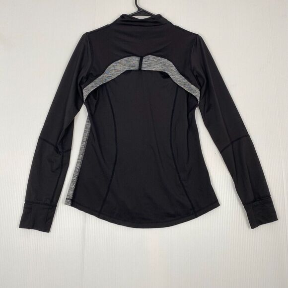 Icyzone Full Zip Athletic Jacket Size M Running Cycling Black Zip Pockets Stretc - Picture 2 of 11